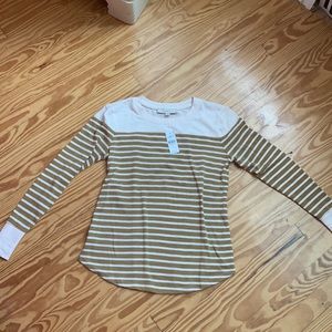 Striped long sleeve T-shirt